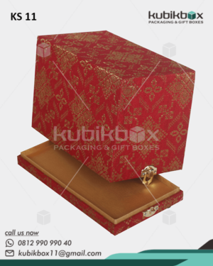 KS11 Kotak Souvenir Miniatur Motif Batik Merah