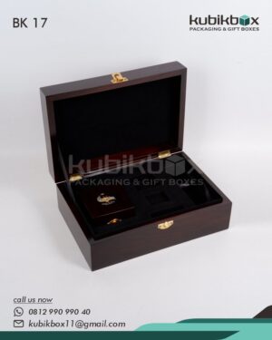 BK17 Box Kayu Shine Al Burj Jewellry Diamond Kalimantan