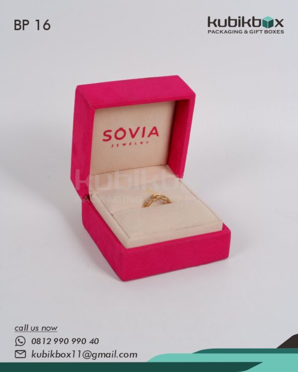 BP16 Box Perhiasan Cincin Sovia Jewelry Yogyakarta